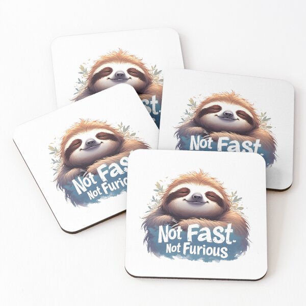 Item preview, Not Fast Not Furious Funny Sloth Design designed and sold by owi-art.