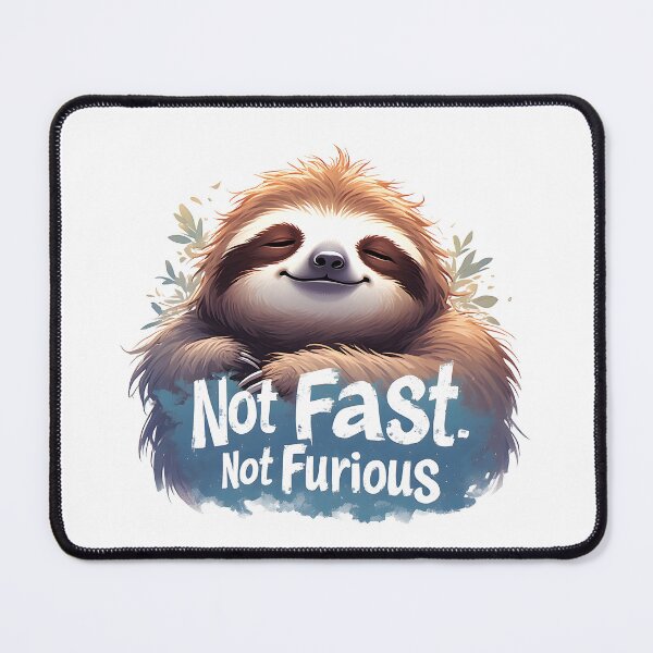 Item preview, Not Fast Not Furious Funny Sloth Design designed and sold by owi-art.