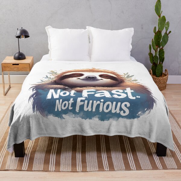 Item preview, Not Fast Not Furious Funny Sloth Design designed and sold by owi-art.