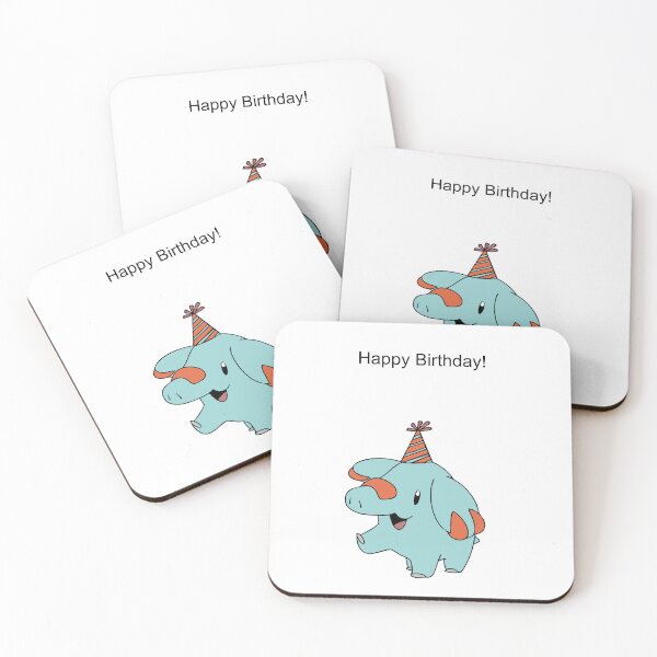 Artikelvorschau, Phanpy, alles Gute zum Geburtstag! entworfen und verkauft von kyravreeland.