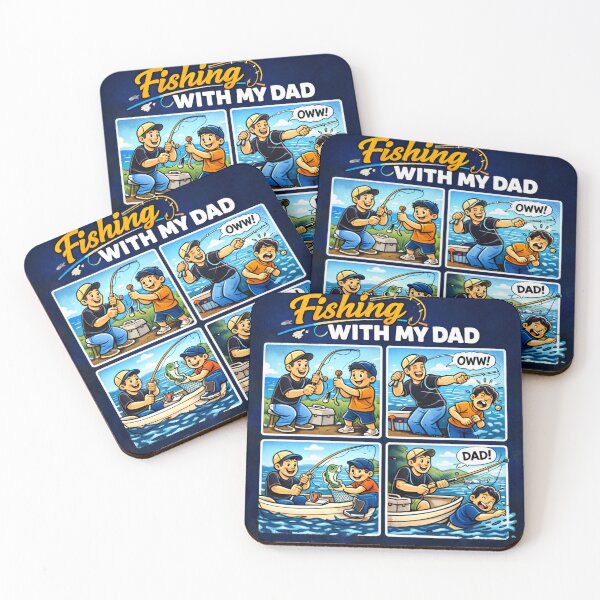 Item preview, Fishing With My Dad Shirt Funny Fishing Dad Shirt Father’s Day Gift Fishing Dad Humor Cartoon Fishing Shirt Dad Fishing Gift designed and sold by TKOprintdesigns.