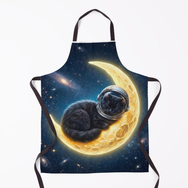Item preview, Cat Lady Cute Astronaut Space Cat Sleeping On Moon designed and sold by ArtivioShop.