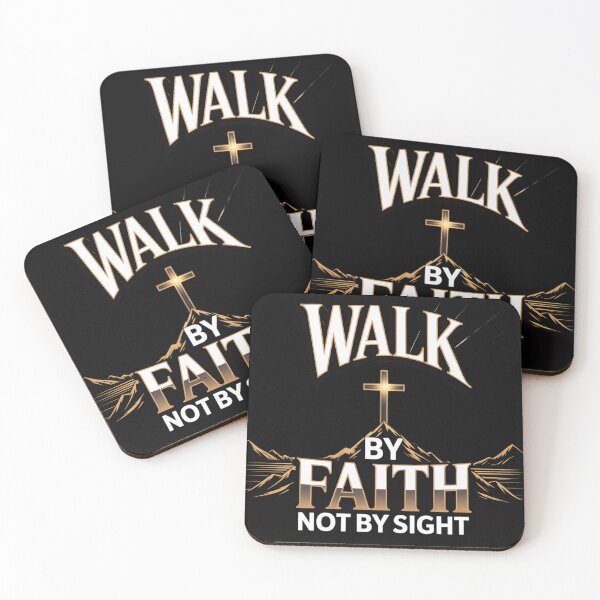 Item preview, Walk By Faith Not By Sight Christian Cross Mountain Design designed and sold by EvolusionPro.