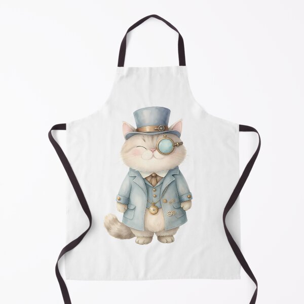 Item preview, Cute Cat With Monocle Gentleman Style designed and sold by BetweenForms.