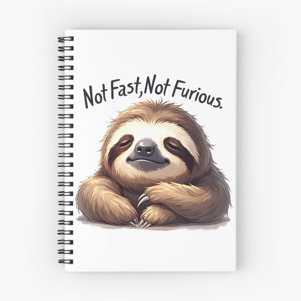 Item preview, Slow and Chill Sloth Parody – Not Fast Not Furious designed and sold by owi-art.