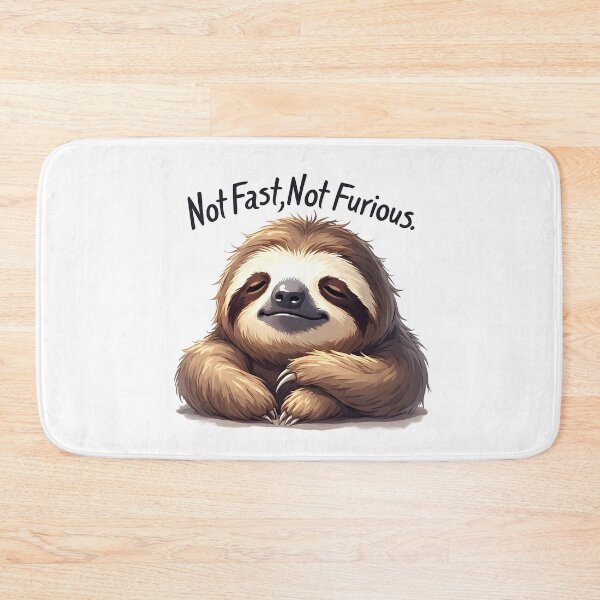 Item preview, Slow and Chill Sloth Parody – Not Fast Not Furious designed and sold by owi-art.