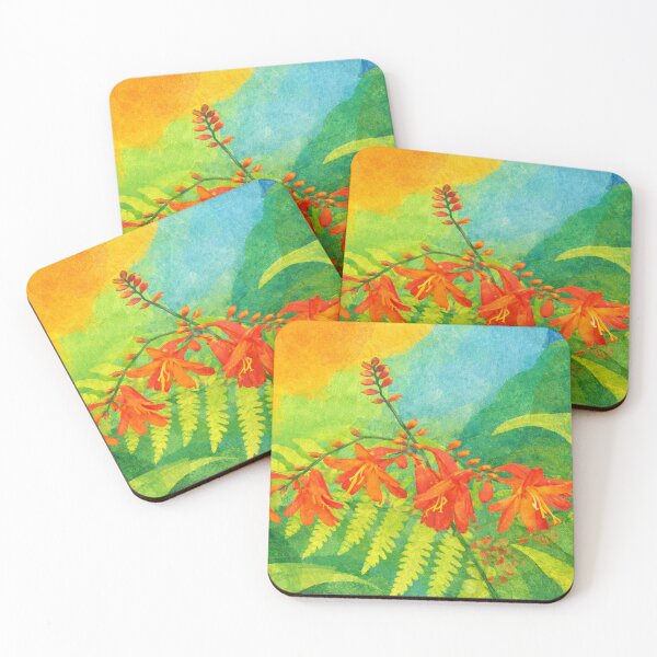 Item preview, Crocosmia I, Flowers Collage – Colorful Botanical Children’s Illustration” designed and sold by SWSandraWechner.