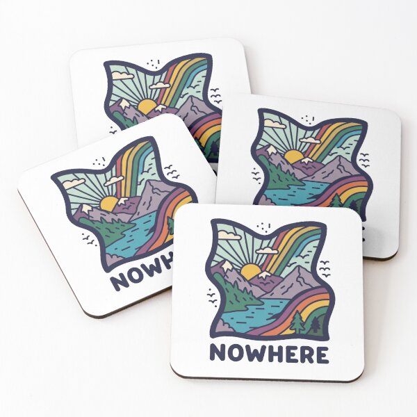 Item preview, Nowhere Rainbow Mountain Landscape Illustration designed and sold by laterkatergator.