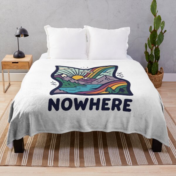 Item preview, Nowhere Rainbow Mountain Landscape Illustration designed and sold by laterkatergator.