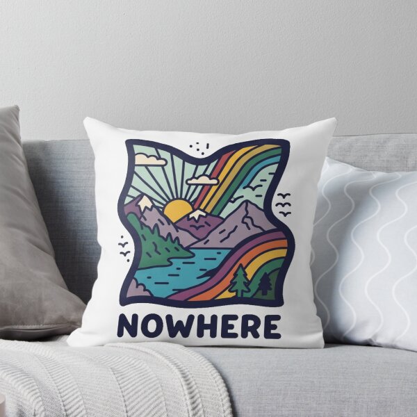 Item preview, Nowhere Rainbow Mountain Landscape Illustration designed and sold by laterkatergator.