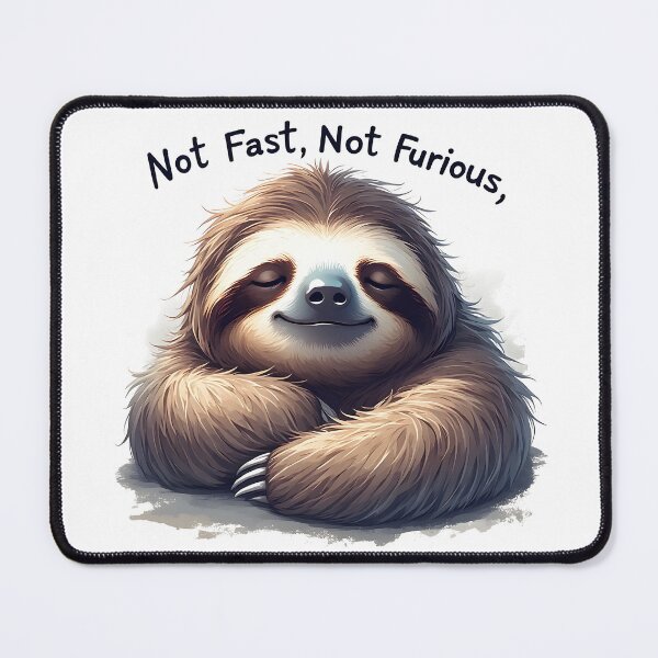 Item preview, Not Fast, Not Furious Sloth Meme designed and sold by owi-art.