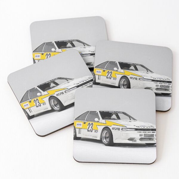 Item preview, 1984 Nissan Silvia JSS Race Car - Vintage Japanese Racing Poster designed and sold by Road To Track.