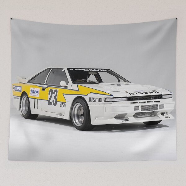 Item preview, 1984 Nissan Silvia JSS Race Car - Vintage Japanese Racing Poster designed and sold by Road To Track.