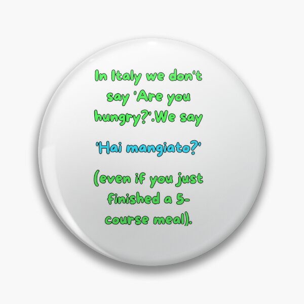 Item preview, Funny Italian Gift - "Hai mangiato?" Cultural Humor Quote Tee Pop designed and sold by TheItaliandilemma.