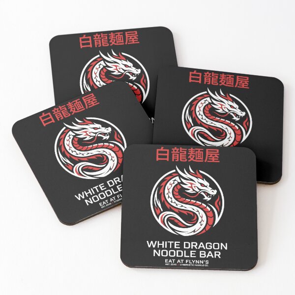 Item preview, White Dragon Noodle Bar Cyberpunk Logo Graphic designed and sold by EKHOAISTORE.