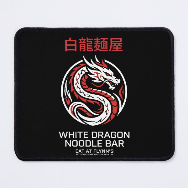 Item preview, White Dragon Noodle Bar Cyberpunk Logo Graphic designed and sold by EKHOAISTORE.