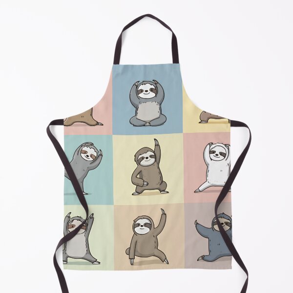 Item preview, Cute Yoga Sloths 3x3 Grid Art designed and sold by EK-World.