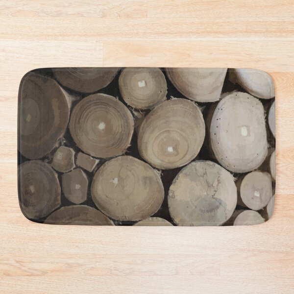 Item preview, Stacked Wooden Logs with Natural Rings designed and sold by Arturo Daniel Garcia Palomo.