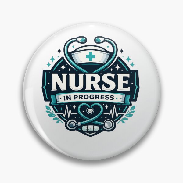 Artikelvorschau, Nurse In Progress Future Nurse Badge Design entworfen und verkauft von CLOUTKULT.