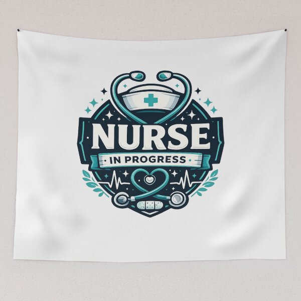 Item preview, Nurse In Progress Future Nurse Badge Design designed and sold by CLOUTKULT.