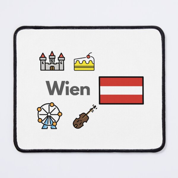 Item preview, Vienna Austria Travel – Music, Coffee & Culture Emoji Design designed and sold by iccdesignsshop.