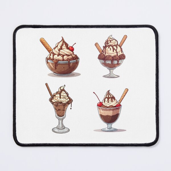 Item preview, Chocolate Ice Cream Sundae Collection Cute Dessert Set designed and sold by Karolina’s Cozy Creations.