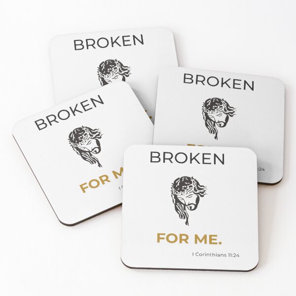 Item preview, Broken for Me | Christian Wall Art & Apparel designed and sold by QuietRootStudio.