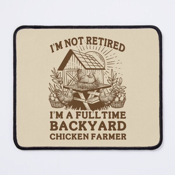 Item preview, I’m Not Retired Fulltime Backyard Chicken Farmer Vintage designed and sold by Dmetalx Art Apparel.