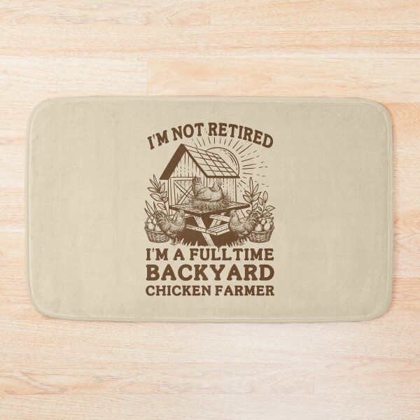 Item preview, I’m Not Retired Fulltime Backyard Chicken Farmer Vintage designed and sold by Dmetalx Art Apparel.