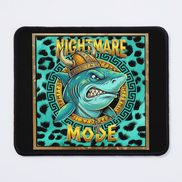 Item preview, Viking Shark MODO PESADILLA - Logotipo de Viking Shark dorado designed and sold by Italian Ink Studio.