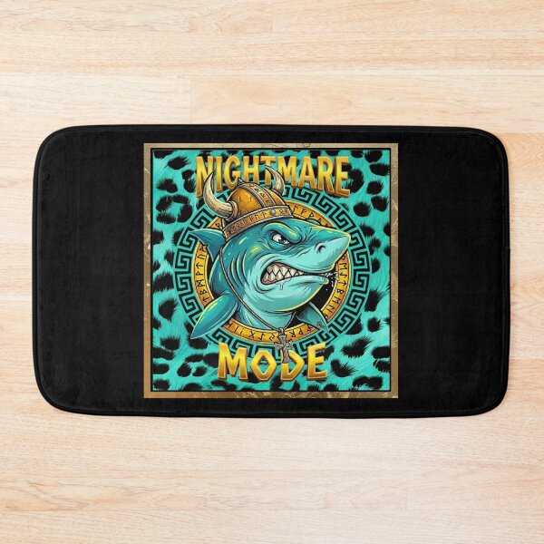 Item preview,  Viking Shark NIGHTMARE MODE -  Gold Shark Viking Logo designed and sold by Italian Ink Studio.