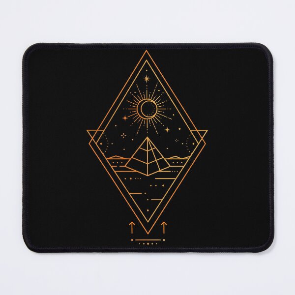 Item preview, Geometric Pyramid Moon Linear Graphic designed and sold by EKHOAISTORE.