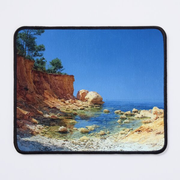Item preview, Red Cliffs by the Sea designed and sold by AquamaraArt.