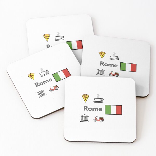 Artikelvorschau, Rome Italy Travel – Colosseum, Pizza & History Emoji Design entworfen und verkauft von iccdesignsshop.