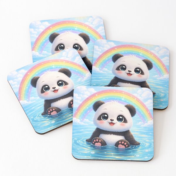 Item preview, Panda with rainbow designed and sold by Jokememe.