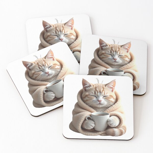 Item preview, Coffee Lover Cat designed and sold by AwesomeDigiShop.