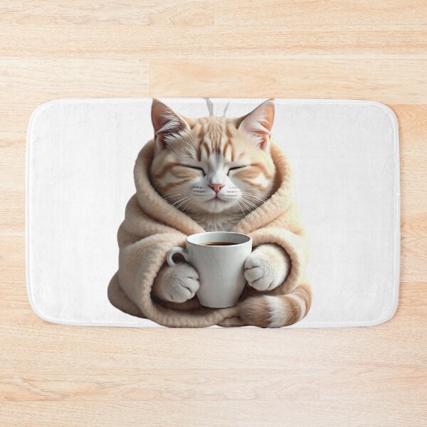 Item preview, Coffee Lover Cat designed and sold by AwesomeDigiShop.
