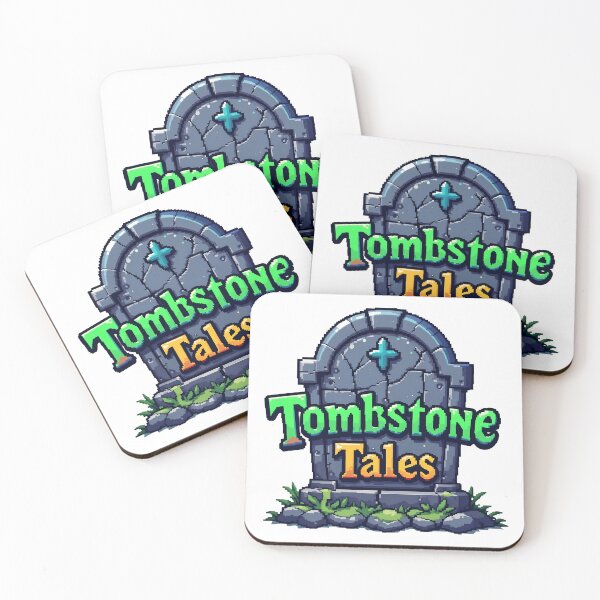 Item preview, A colorful pixel art logo for Tombstone Tales on transparent background designed and sold by Creative88Art.