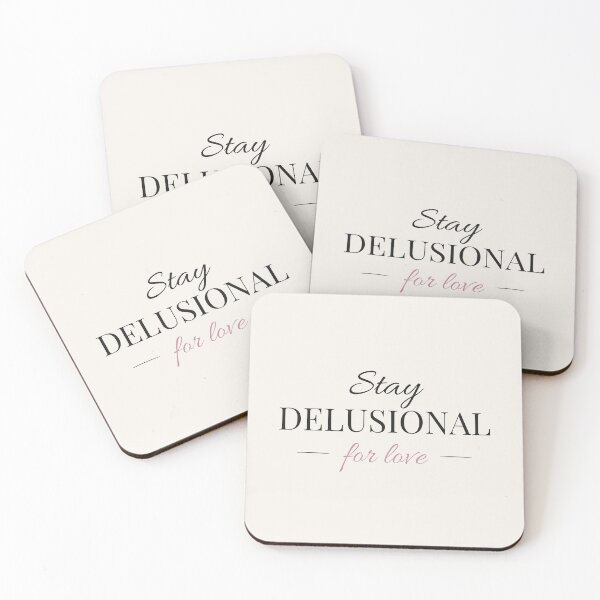 Item preview, Stay Delusional For Love - Booktok x Romance Reader Aesthetic designed and sold by Inkbound Co.