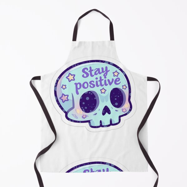 Item preview, Cute Stay positive skull designed and sold by MendaciousMina.