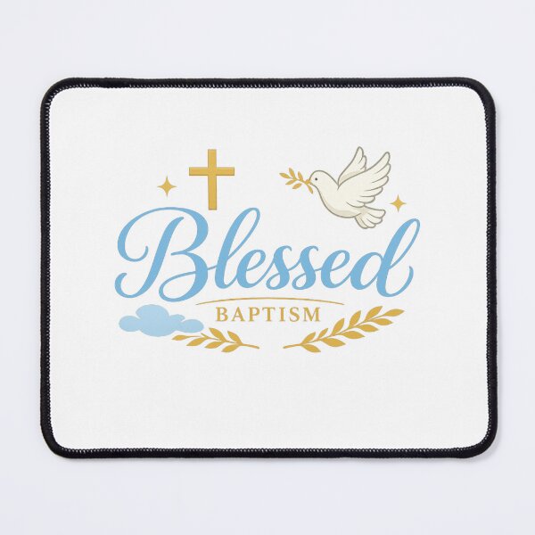 Item preview, Blessed Baptism Dove Cross Faith Design designed and sold by CLOUTKULT.