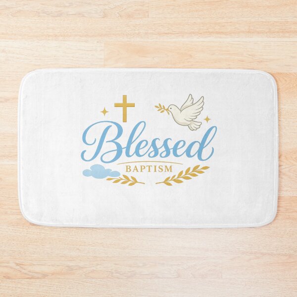 Item preview, Blessed Baptism Dove Cross Faith Design designed and sold by CLOUTKULT.
