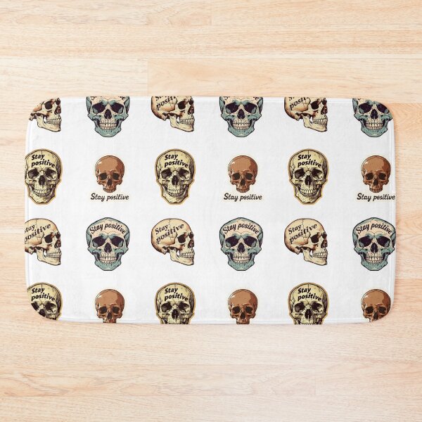 Item preview, Mini Stay positive skulls sticker pack designed and sold by MendaciousMina.