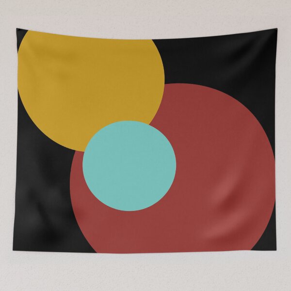 Item preview, Overlapping Circles - Bauhaus Mid Century Geometric Art designed and sold by ZorianArt.