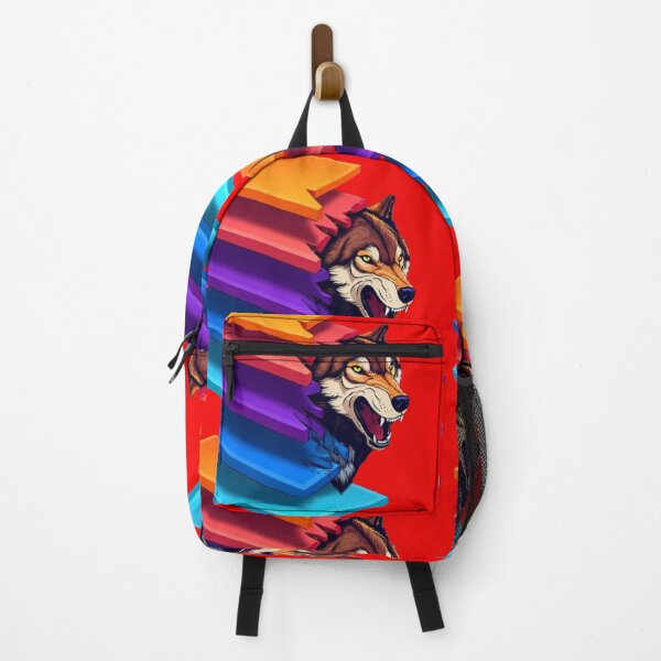 Item preview, Wolf Breaking Color Stripes – Available on Multiple Products designed and sold by Bittor18.