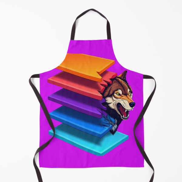 Item preview, Wolf Breaking Color Stripes – Available on Multiple Products designed and sold by Bittor18.