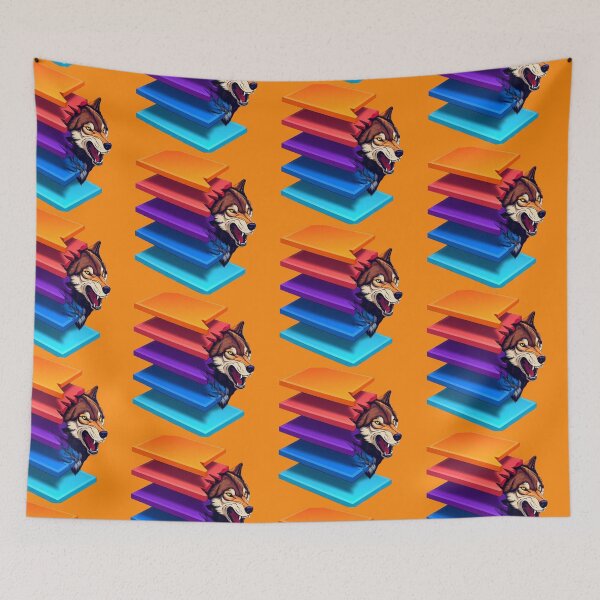 Item preview, Wolf Breaking Color Stripes – Available on Multiple Products designed and sold by Bittor18.