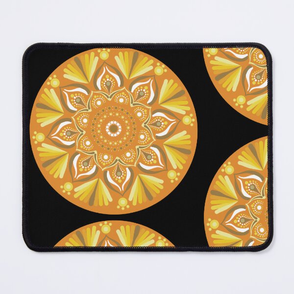 Item preview, Yellow Mini Mandala designed and sold by The Dotted Brush.