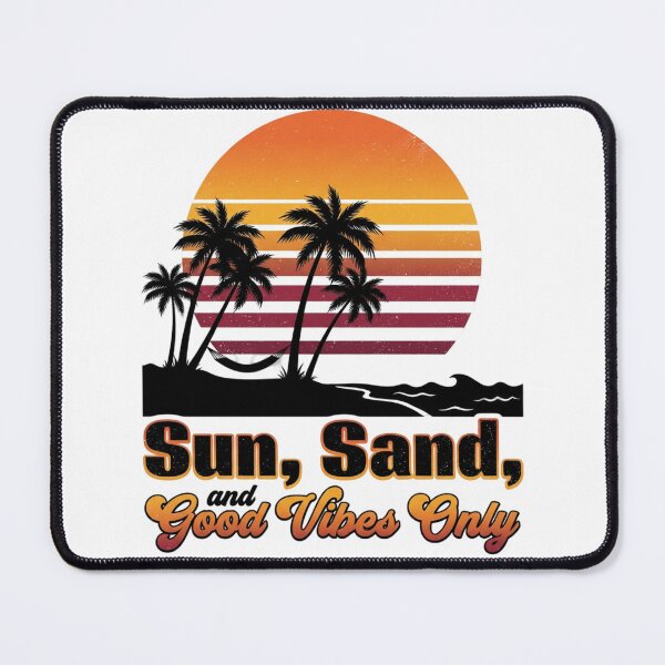 Item preview, Retro 70s Sunset Beach - Sun Sand and Good Vibes Only designed and sold by vibes-studio1.