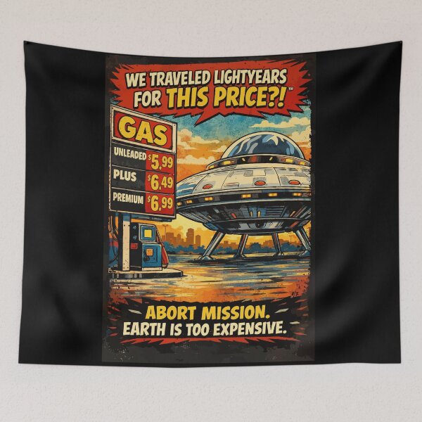 Item preview, UFO Comedy Design–  Vintage Comic Style designed and sold by RidaSalArt.